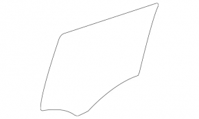Rear left door glass for Mercedes X164 GL