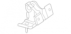 Right tailgate hinge for Mercedes X247 GLB 20-26