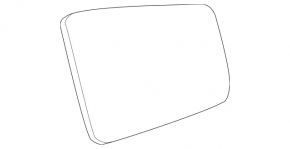 Right mirror element for Mercedes W212 10-16, heated, aspherical