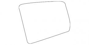 Right mirror element for Mercedes W212 10-16, heated, aspherical