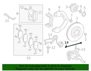 Front left brake hose for Mercedes H247 GLA 20-26