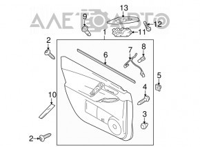 Door trim card front left Mazda3 MPS 09-13