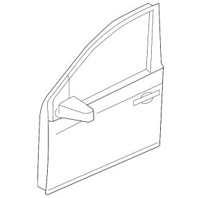 Door bare front left Nissan Murano z51 09-14