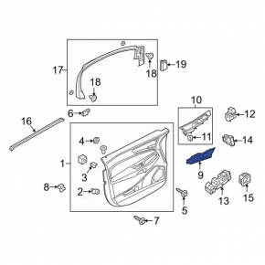 Door handle outer front right Ford Edge 15-24 keyless with chrome Titanium