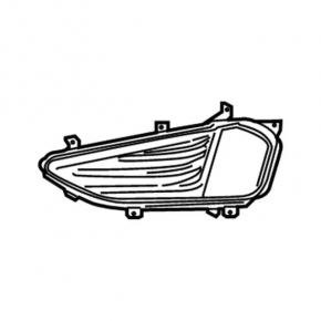 Front bumper grille right Ford Edge 19 - under fog lights with chrome frame