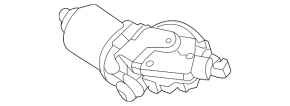 Rear wiper trapezoid with motor Mazda CX-5 17-