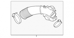 Air duct for the manifold Audi A6 C7 12-18 3.0T