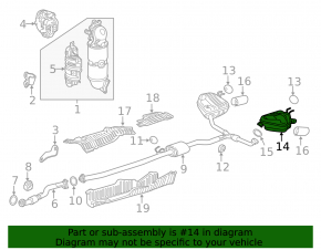 Muffler rear part barrel left Honda CRV 20-22 1.5 under chrome tip