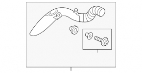 Air duct metal VW Passat b7 12-14 USA 2.0 TDI