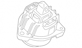 Right engine mount for BMW 5 GT F07 12-17 N63