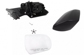 Side mirror right assembly Cadillac ATS 13- BSM, auto-dimming, turn signal