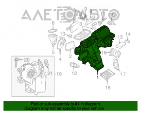 Heater assembly for Mercedes W164 ML X164 GL W251 R