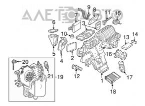 Heater assembly for Mercedes W164 ML X164 GL W251 R