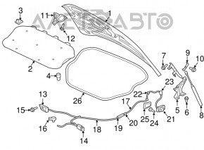 Volvo XC90 16-25 Type 1 Hood Insulation, Tears