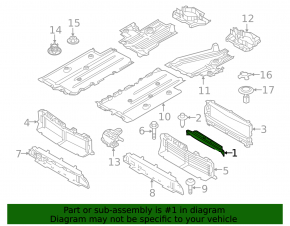 Upper radiator deflector Volvo XC40 19-25
