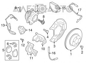 ABS sensor rear left BMW X4 G02 19-25