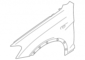 Front left wing BMW X3 F25 11-17