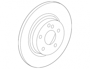 Brake disc rear left Infiniti QX30 17-295/10mm