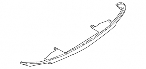 Rear bumper lip Audi A6 C7 12-15 gray for 2 exhausts without towbar, s-line pkg