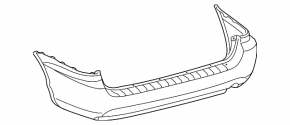 Bare rear bumper for Toyota Sienna 2010