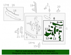 Right eyepiece Toyota Land Cruiser 16-21