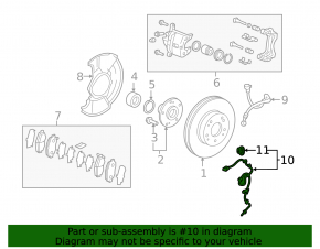 ABS sensor front right Honda HR-V 16-22