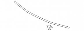 Mitsubishi Lancer 10-17 rear hood seal