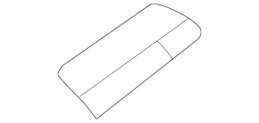 Lower right rear fender molding for VW Beetle 12-19 with chrome