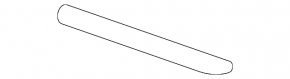 Front left door molding for VW Tiguan 22-24, glossy black with chrome, R-Line