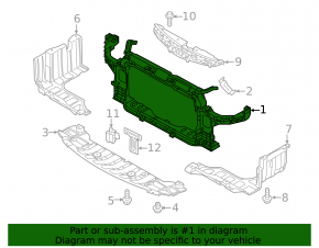 TV panel radiator Kia Forte 4d 14-16 dorest