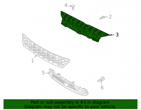 Upper front bumper bracket for Hyundai Kona 22-23