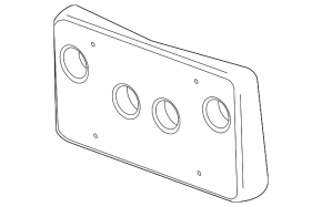 Platform for the front bumper number of Chevrolet Equinox EV 24-26