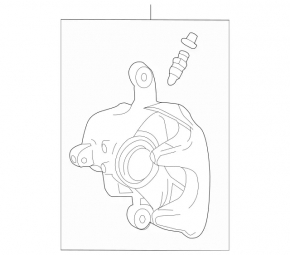 Rear left caliper assembly for Mercedes H247 GLA 20-26