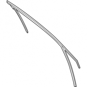 Upper front left door molding for Ford C-max MK2 13-18 with glass seal