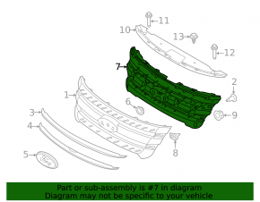 Frame of radiator grill grill Ford Explorer 11-15 prerest