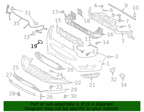 Emblem badge front bumper Ford Focus mk3 15-18 rest