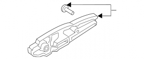 Front left door handle mechanism Ford Mustang mk6 15-
