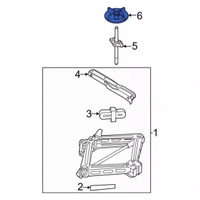 Lincoln Corsair 20-26 Spare Tire Mount