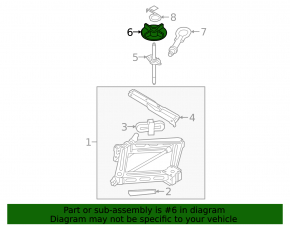Lincoln Corsair 20-26 Spare Tire Mount