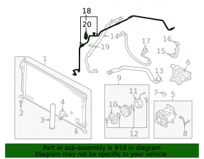 The air conditioning hose is long, thin, and made of iron. Mitsubishi Galant 2004-2006