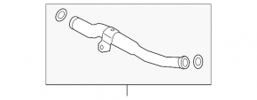 Cooling pipe metal Mazda 3 19- 2.5