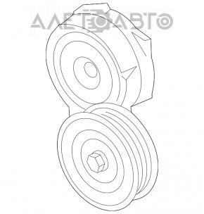 Drive Belt Tensioner Pulley Left Porsche Cayenne 958 11-14 Hybrid