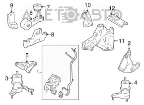 Lexus ES350 13-18 Engine Mount Upper Bracket