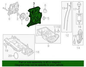 Front Engine Cover Infiniti QX30 17-19