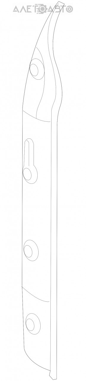 Wing seal door-wing right Mercedes GLA 15-20