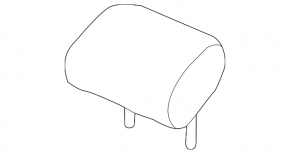 Front left headrest for VW Jetta 19-21, black leather