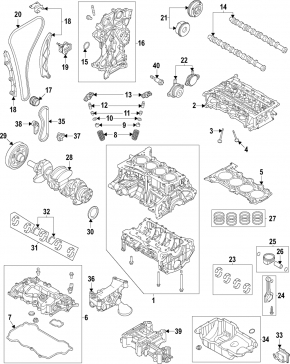 Valve cover Hyundai Sonata 20-23 2.5