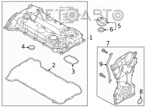 Valve cover Hyundai Sonata 20-26 2.5