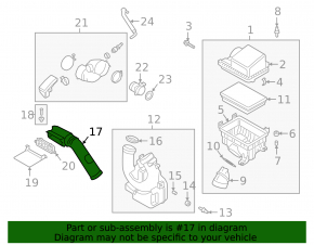 Air intake Kia Forte 19-24 2.0