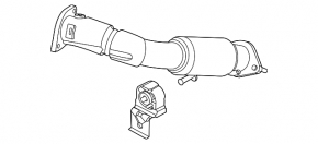 Kia K5 21-24 FWD 1.6T exhaust pipe with corrugation